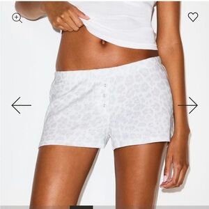 NWT! Skims Heavy Pointelle Short. Size Small. Color Pacific Leopard Print.